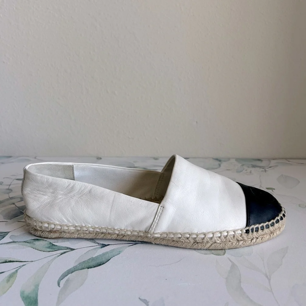 Tory Burch Color block Cap Toe Espadrille Flats